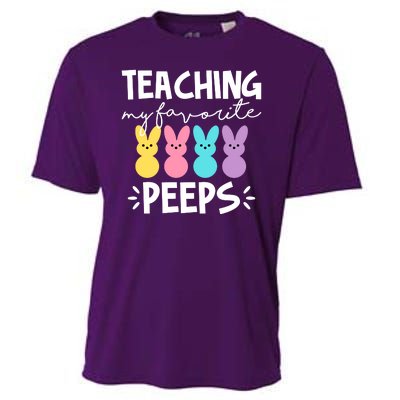 Teaching My Favorite Peeps Easter Teacher Cute Cooling Performance Crew T-Shirt