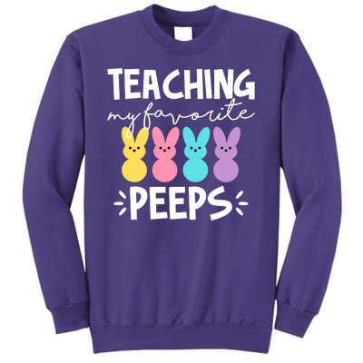 Teaching My Favorite Peeps Easter Teacher Cute Sweatshirt