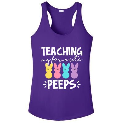 Teaching My Favorite Peeps Easter Teacher Cute Ladies PosiCharge Competitor Racerback Tank