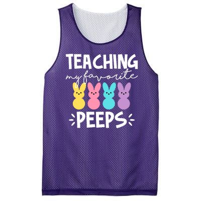 Teaching My Favorite Peeps Easter Teacher Cute Mesh Reversible Basketball Jersey Tank