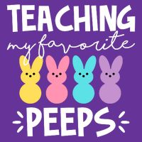 Teaching My Favorite Peeps Easter Teacher Cute Baby Bodysuit