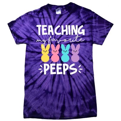 Teaching My Favorite Peeps Easter Teacher Cute Tie-Dye T-Shirt