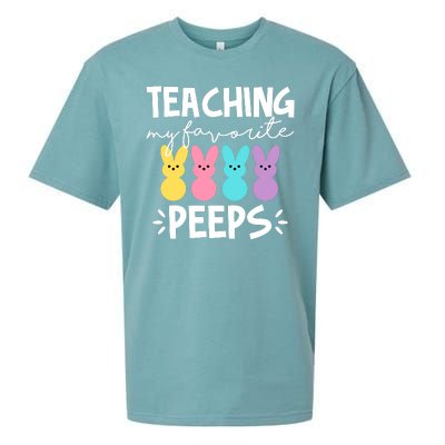 Teaching My Favorite Peeps Easter Teacher Cute Sueded Cloud Jersey T-Shirt