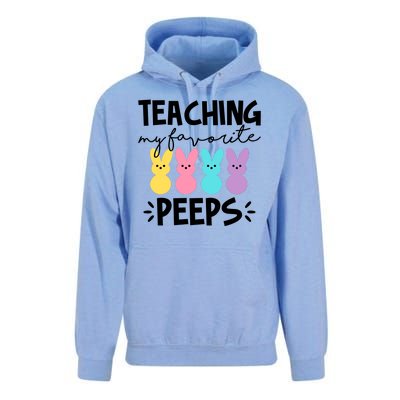 Teaching My Favorite Peeps Easter Teacher Cute Unisex Surf Hoodie