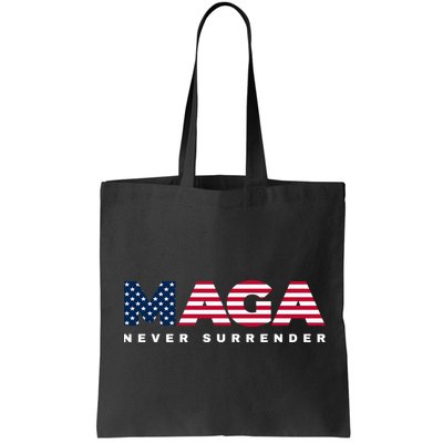Trump Maga Freedom Never Surrender 4th Of July 2024 Usa Flag Hoodie Bag