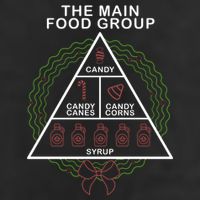 The Main Food Group Candy Funny Christmas 7 Panel Mesh Trucker Snapback Hat