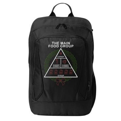 The Main Food Group Candy Funny Christmas City Backpack