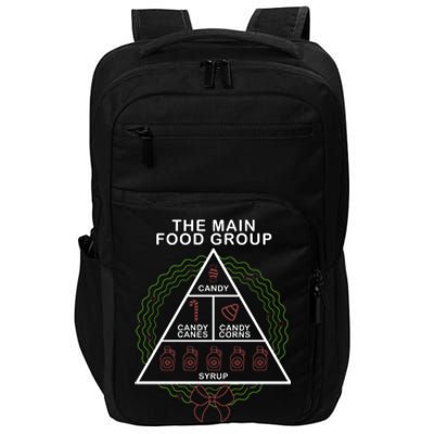 The Main Food Group Candy Funny Christmas Impact Tech Backpack