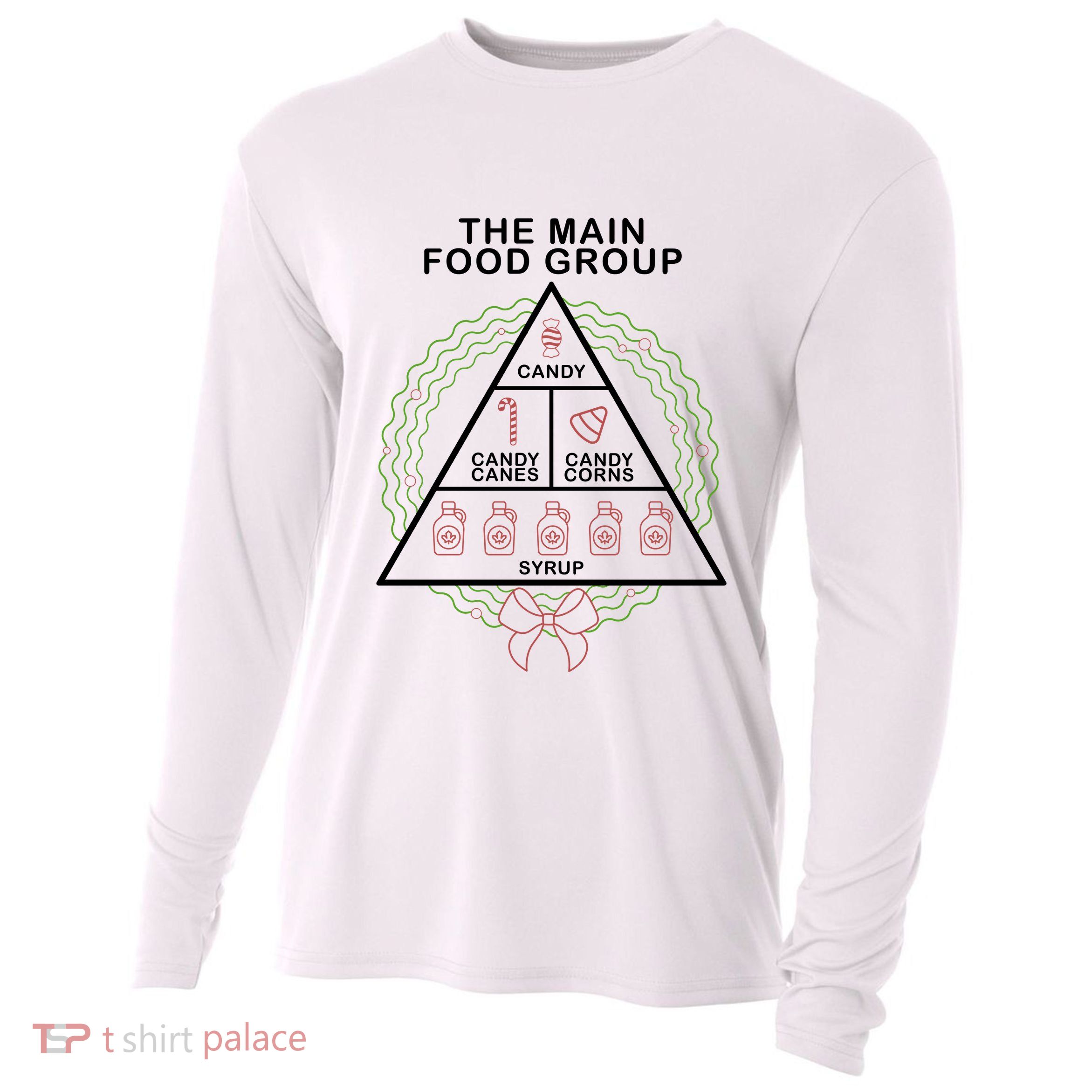The Main Food Group Candy Funny Christmas Cooling Performance Long Sleeve Crew