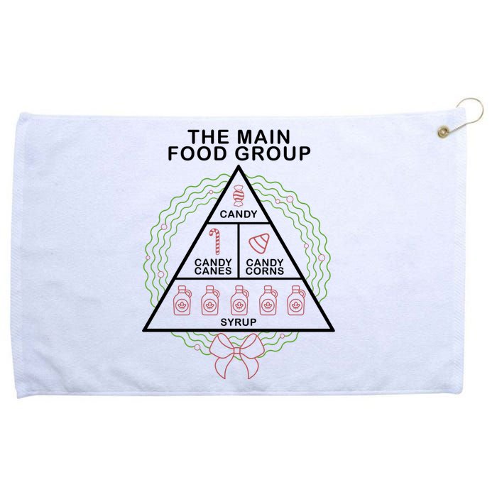 The Main Food Group Candy Funny Christmas Grommeted Golf Towel