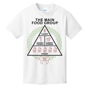 The Main Food Group Candy Funny Christmas Kids T-Shirt