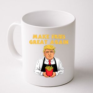 Trump Make Fries Great Again 2024 Funny Meme Trump Gift Coffee Mug