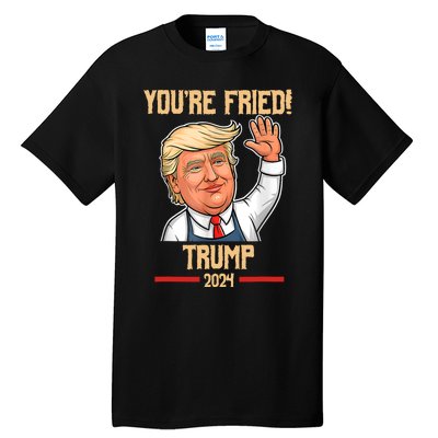 Trump Make Fries Great Again 2024 Funny Meme Trump Gift Tall T-Shirt