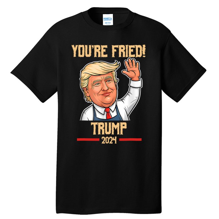 Trump Make Fries Great Again 2024 Funny Meme Trump Gift Tall T-Shirt