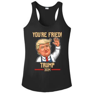 Trump Make Fries Great Again 2024 Funny Meme Trump Gift Ladies PosiCharge Competitor Racerback Tank