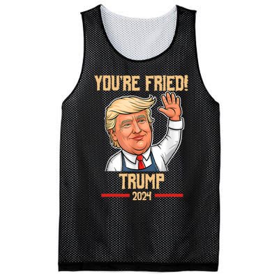 Trump Make Fries Great Again 2024 Funny Meme Trump Gift Mesh Reversible Basketball Jersey Tank