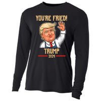 Trump Make Fries Great Again 2024 Funny Meme Trump Gift Cooling Performance Long Sleeve Crew