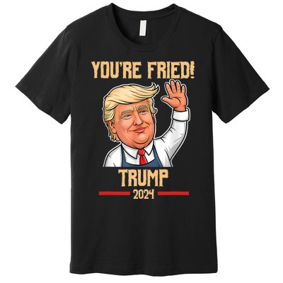 Trump Make Fries Great Again 2024 Funny Meme Trump Gift Premium T-Shirt