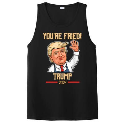 Trump Make Fries Great Again 2024 Funny Meme Trump Gift PosiCharge Competitor Tank