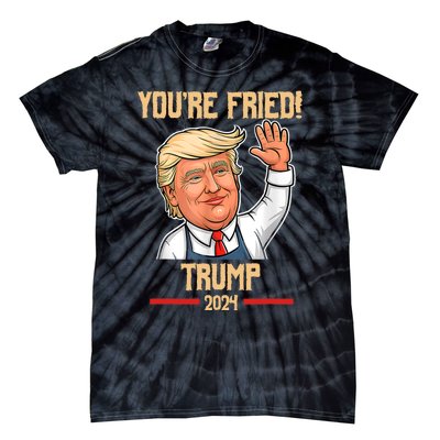 Trump Make Fries Great Again 2024 Funny Meme Trump Gift Tie-Dye T-Shirt