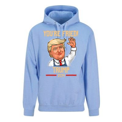 Trump Make Fries Great Again 2024 Funny Meme Trump Gift Unisex Surf Hoodie