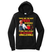 Trump Make Fries Great Again 2024 Funny Meme Trump Gift Women's Pullover Hoodie