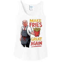 Trump Make Fries Great Again 2024 Funny Meme Trump Gift Ladies Essential Tank