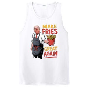 Trump Make Fries Great Again 2024 Funny Meme Trump Gift PosiCharge Competitor Tank