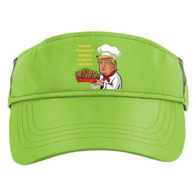 Trump Make Fries Great Again 2024 Funny Meme Trump Gift Adult Drive Performance Visor