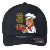 Trump Make Fries Great Again 2024 Funny Meme Trump Gift Flexfit Unipanel Trucker Cap