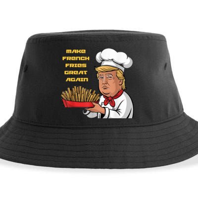 Trump Make Fries Great Again 2024 Funny Meme Trump Gift Sustainable Bucket Hat