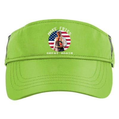 Trump Make Fries Great Again 2024 Funny Meme Trump Gift Adult Drive Performance Visor