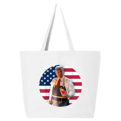 Trump Make Fries Great Again 2024 Funny Meme Trump Gift 25L Jumbo Tote