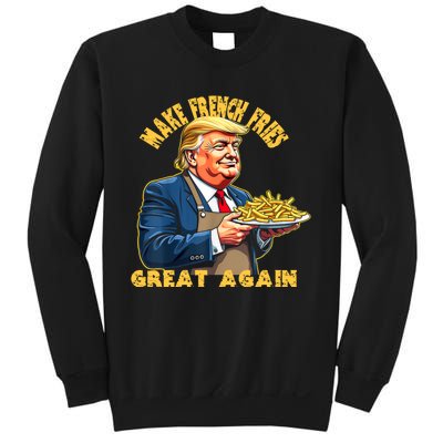 Trump Make Fries Great Again 2024 Funny Meme Trump Gift Sweatshirt