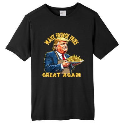 Trump Make Fries Great Again 2024 Funny Meme Trump Gift Tall Fusion ChromaSoft Performance T-Shirt