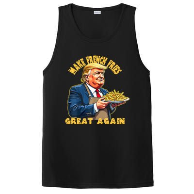 Trump Make Fries Great Again 2024 Funny Meme Trump Gift PosiCharge Competitor Tank