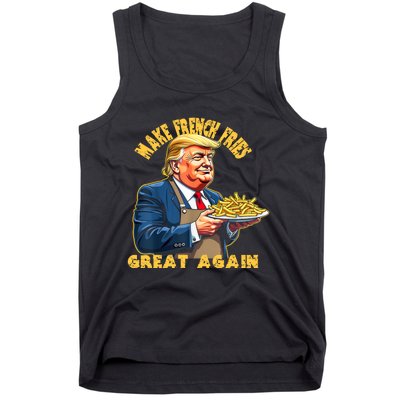 Trump Make Fries Great Again 2024 Funny Meme Trump Gift Tank Top