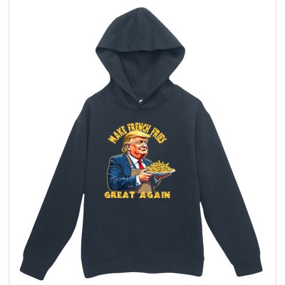 Trump Make Fries Great Again 2024 Funny Meme Trump Gift Urban Pullover Hoodie