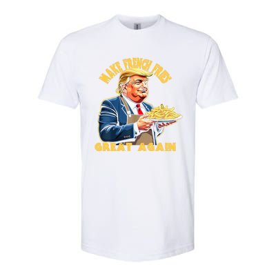 Trump Make Fries Great Again 2024 Funny Meme Trump Gift Softstyle® CVC T-Shirt