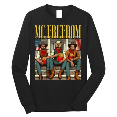 Trump Mc Freedom Funny Trump 2024 Christmas Long Sleeve Shirt