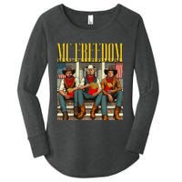 Trump Mc Freedom Funny Trump 2024 Christmas Women's Perfect Tri Tunic Long Sleeve Shirt