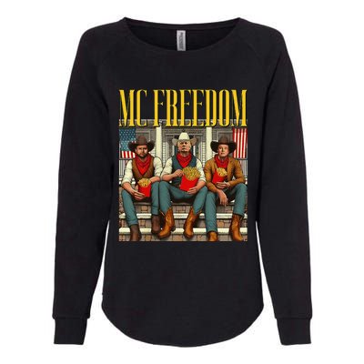 Trump Mc Freedom Funny Trump 2024 Christmas Womens California Wash Sweatshirt