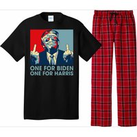 Trump Middle Finger Biden Harris Republican Pajama Set