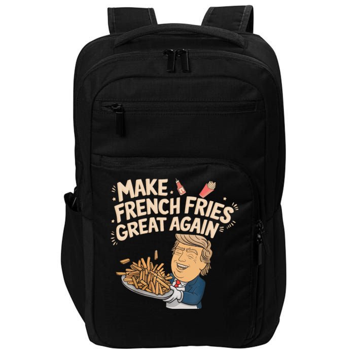 Trump Make Fries Great Again 2024 Funny Meme Trump Gift Impact Tech Backpack