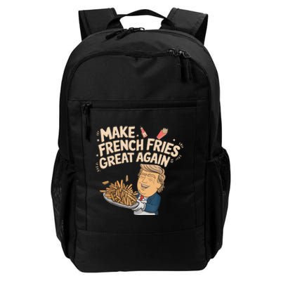 Trump Make Fries Great Again 2024 Funny Meme Trump Gift Daily Commute Backpack