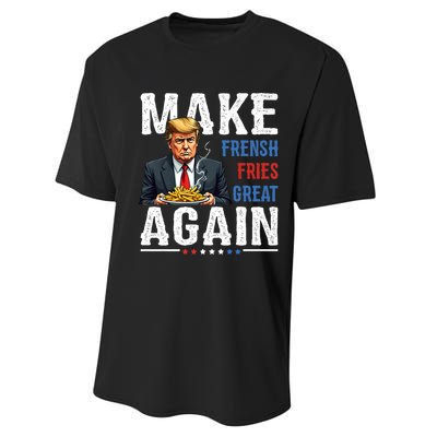 Trump Make Fries Great Again Performance Sprint T-Shirt