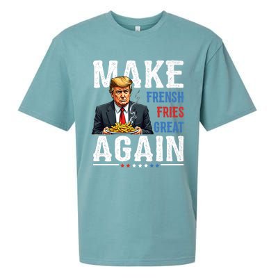 Trump Make Fries Great Again Sueded Cloud Jersey T-Shirt