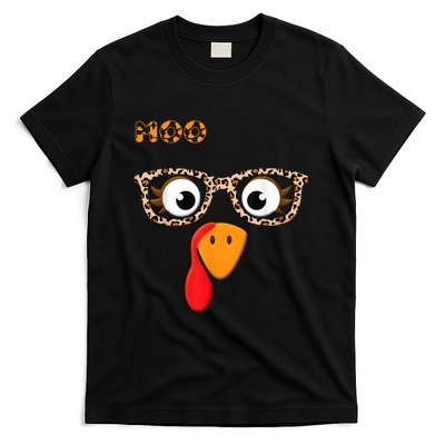 Turkey Moo Funny Cow Thanksgiving T-Shirt