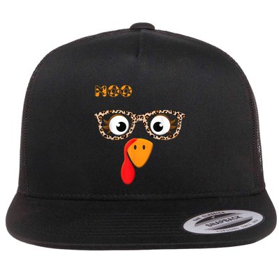 Turkey Moo Funny Cow Thanksgiving Flatbill Hat