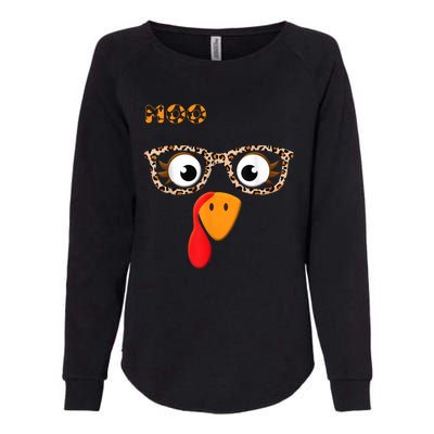 Turkey Moo Funny Cow Thanksgiving Womens California Wash Sweatshirt